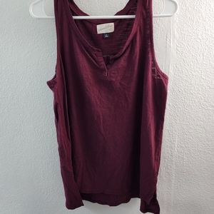 Cute Maroon Sleeveless Top